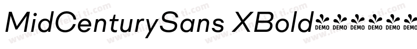 MidCenturySans XBold字体转换